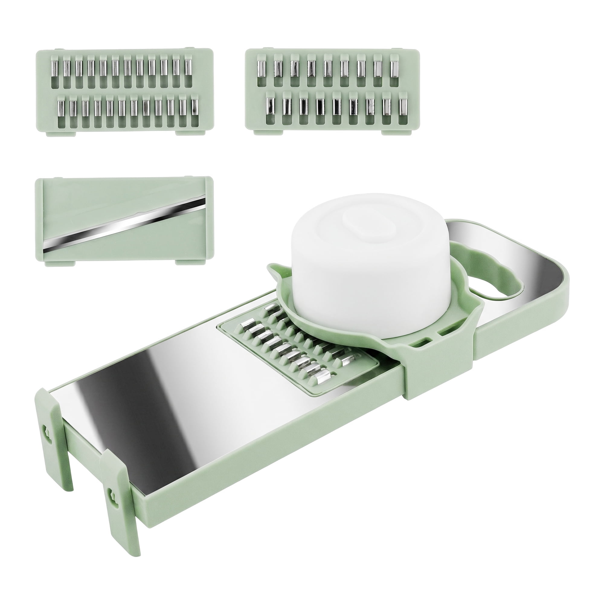 Unique Bargains Adjustable Mandoline Slicer with Chopping for Cooking 3 in 1(B) 11x4.3in