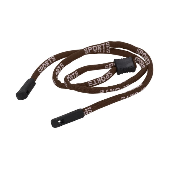 Unique Bargains Adjustable Pattern Glasses Cord Lanyard 25.59" 1 Pc Brown