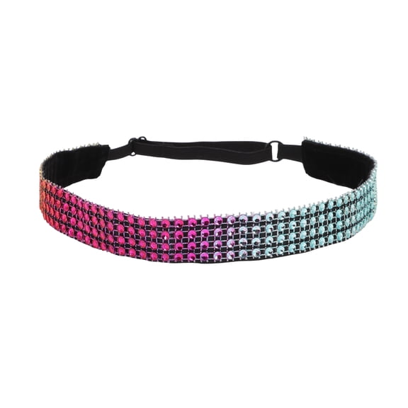 Unique Bargains Adjustable Rhinestone Headbands 1 Pc Colorful