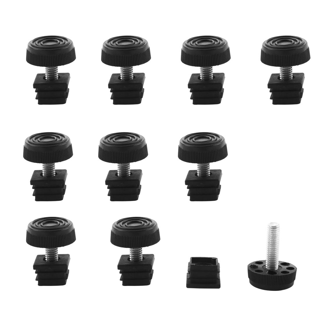 Leveling Foot Insert Unique Bargains Adjuster Leveling Feet 20 x 20mm Square Insert Kit ...