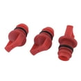 thumbnail image 1 of Unique Bargains Air Compressor Spare Part 18mm Male Thread Plastic Oil Plug Red 3 Pcs, 1 of 1