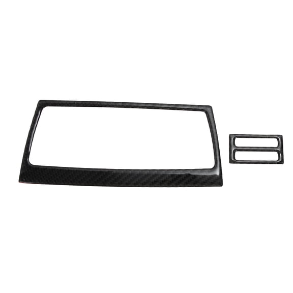 Unique Bargains Air Condition Outlet Vent Trim Cover Frame for BMW X5 E70 2007-2013 Rear Seats Interior Air Outlet Vent Frame Trim Sticker Carbon Fiber Black 1 Set