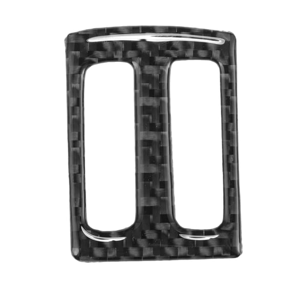 Unique Bargains Air Condition Outlet Vent Trim Cover Frame for Cadillac CTS 14-19 Center Console Interior Air Outlet Vent Frame Trim Sticker Carbon Fiber Black 1 Pcs