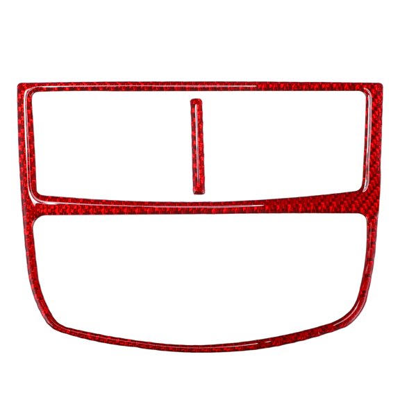 Unique Bargains Air Condition Outlet Vent Trim Cover Frame for Cadillac CTS 2014-2019 Rear Interior Air Outlet Vent Frame Trim Sticker Carbon Fiber Red 1 Set