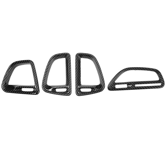 Unique Bargains Air Condition Outlet Vent Trim Cover Frame for Dodge Challenger 2015-2024 Instrument Panel Interior Air Outlet Vent Frame Trim Sticker 4 Pcs