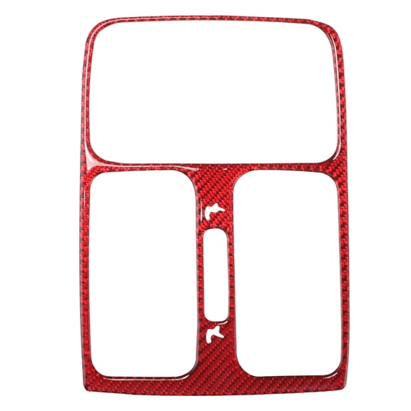 Unique Bargains Air Condition Outlet Vent Trim Cover Frame for Dodge Durango 2011-2013 Rear Interior Air Outlet Vent Frame Trim Sticker Carbon Fiber Red 1 Pcs
