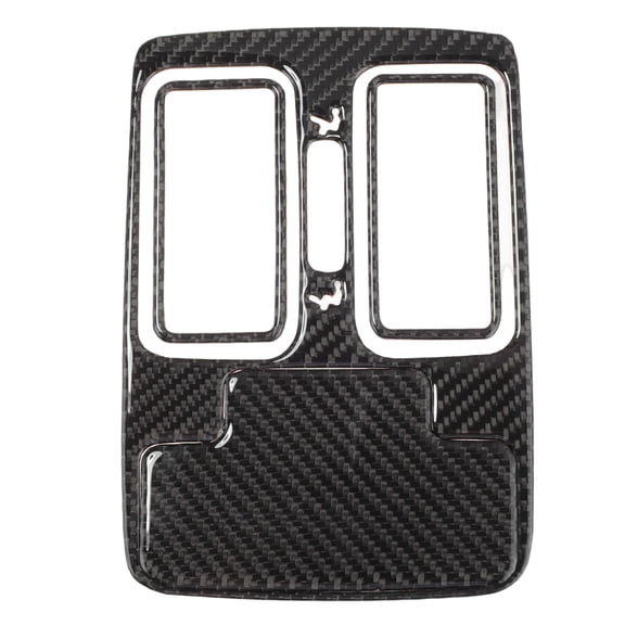 Unique Bargains Air Condition Outlet Vent Trim Cover Frame for Dodge Durango 2014-2020 Rear Interior Air Outlet Vent Frame Trim Sticker Carbon Fiber Black 1 Set