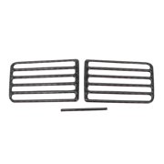 Unique Bargains Air Condition Outlet Vent Trim Cover Frame for Dodge for Ram 1998-2002 Center Console Interior Air Outlet Vent Frame Trim Sticker Carbon Fiber Black 1 Set