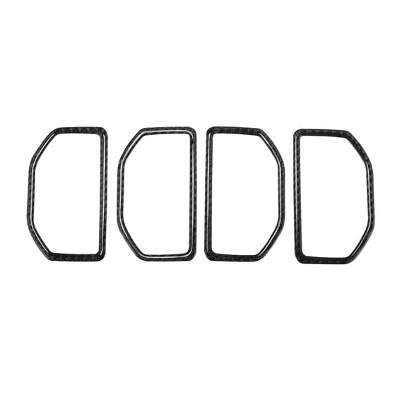 Unique Bargains Air Condition Outlet Vent Trim Cover Frame for Ford Bronco Sport Dashboard (Front Left Right) Interior Air Outlet Vent Frame Trim Sticker Black 1 Set
