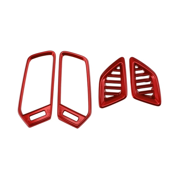 Unique Bargains Air Condition Outlet Vent Trim Cover Frame for Honda Accord 10th Gen 2018-2022 Dashboard Console Interior Air Outlet Vent Frame Trim Sticker Red 1 set