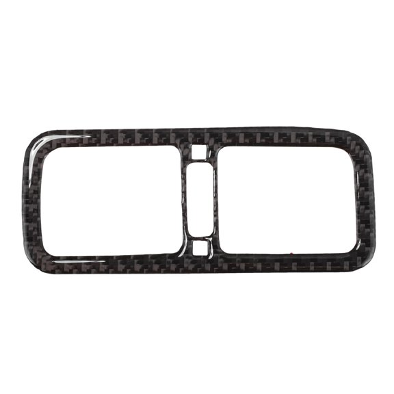 Unique Bargains Air Condition Outlet Vent Trim Cover Frame for Infiniti G35 2007-2008 Rear Row Interior Air Outlet Vent Frame Trim Sticker Carbon Fiber Black 1 Pcs
