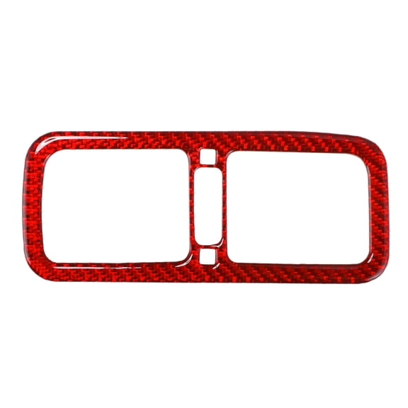 Unique Bargains Air Condition Outlet Vent Trim Cover Frame for Infiniti G35 2007-2008 Rear Row Interior Air Outlet Vent Frame Trim Sticker Carbon Fiber Red 1 Pcs