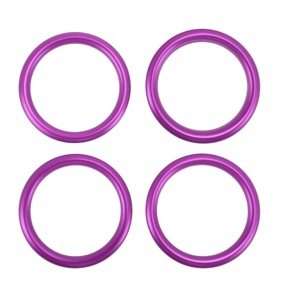 Unique Bargains Air Condition Outlet Vent Trim Cover Frame for Jeep Wrangler JL JLU 2018-2024 Dashboard (Front Left Front Right) Purple 4 Pcs