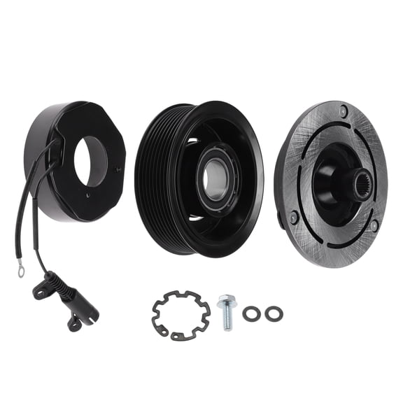 Unique Bargains Air Conditioner AC Compressor Clutch Kit for Dodge for Ram 2500 6.7L 2010 for Dodge for Ram 3500 6.7L 2010 10S17C Compressor 8 Groove 12v 1 set