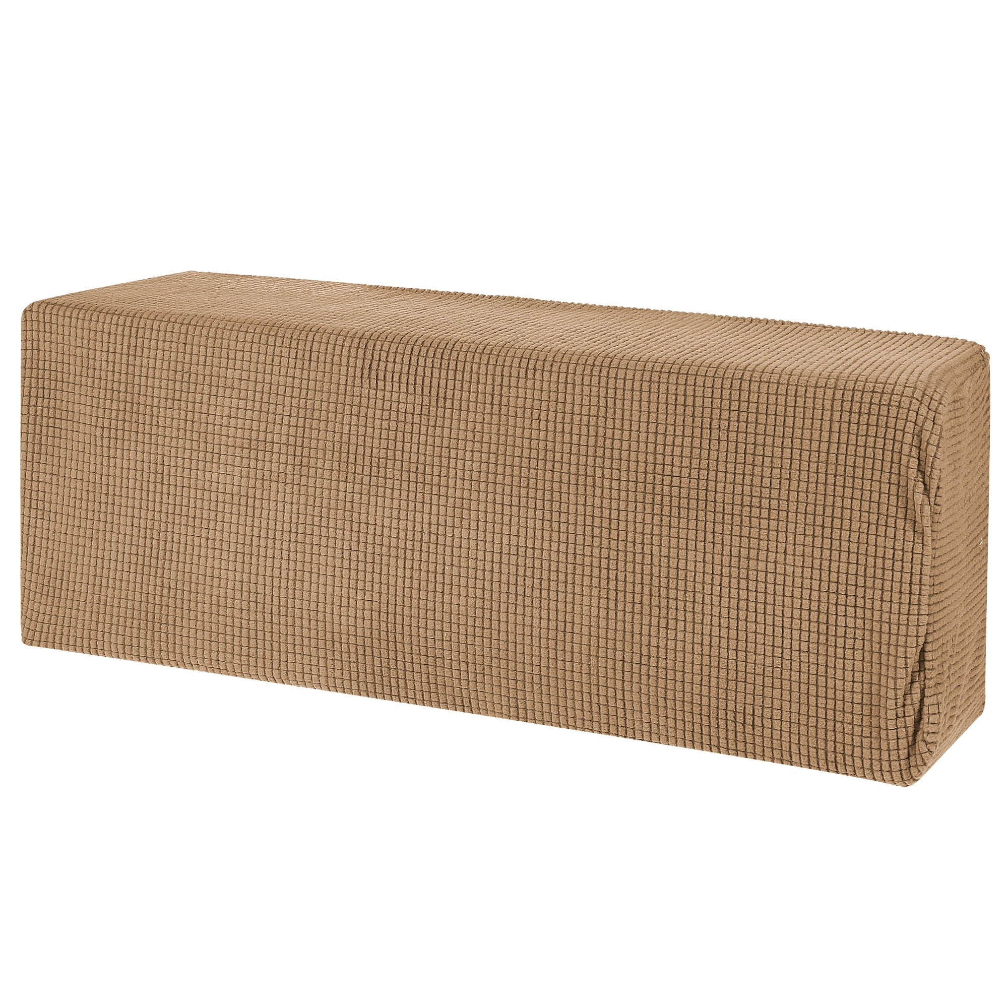 Unique Bargains Air Conditioner Cover Knitted Elastic Cloth Dustproof 80-86cm Brown