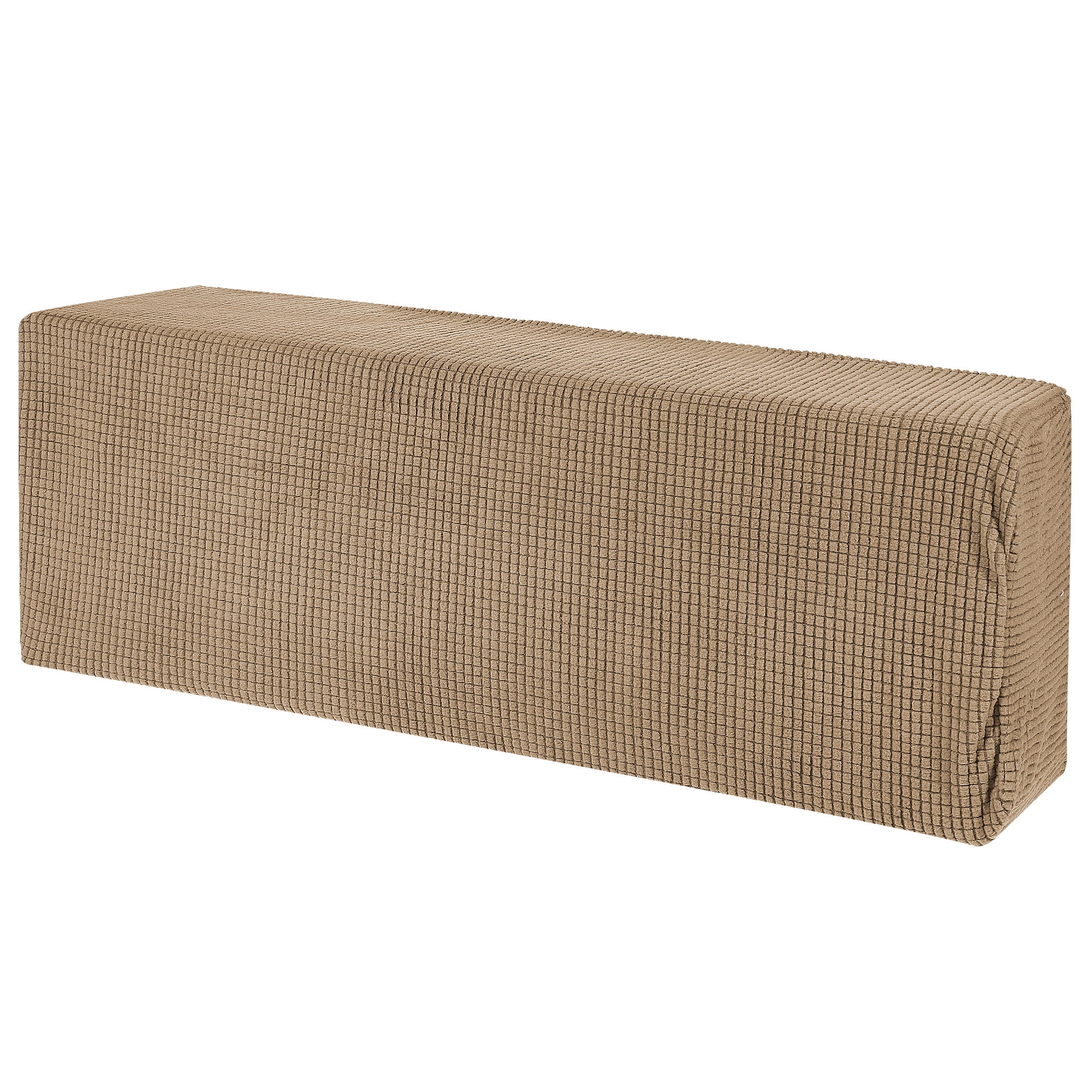 Unique Bargains Air Conditioner Cover Knitted Elastic Cloth Dustproof 88-95cm Brown