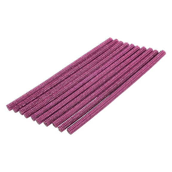 Unique Bargains Air Vent Decoration Strip / for All Straight Air Vent Outlet for Car Interior Air Vent Decoration Strip / Durable Rhinestones / 10 Pcs Pink
