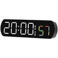 thumbnail image 1 of Unique Bargains Alarm Clock Black Housing With White Light 6.5"L x 1.0"W x 1.8"H, 1 of 6