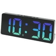 thumbnail image 1 of Unique Bargains Alarm Clock Black Housing and Blue Color Light 6.1"L x 0.9"W x 2.5"H, 1 of 6