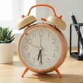 thumbnail image 1 of Unique Bargains Alarm Clock with Wood-Grain Patterns Orange 4.6"L x 2.2"W x 6.6"H, 1 of 6