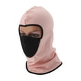 thumbnail image 1 of Unique Bargains All Inclusive Face Mask Polyester Honeycomb Face Cover Keep Warm Breathable Pink 1 Pcs, 1 of 6