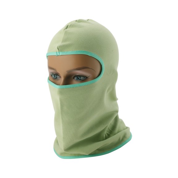 Unique Bargains All Inclusive Face Mask Polyester No Network Face Cover Keep Warm Avocado Green 1 Pcs