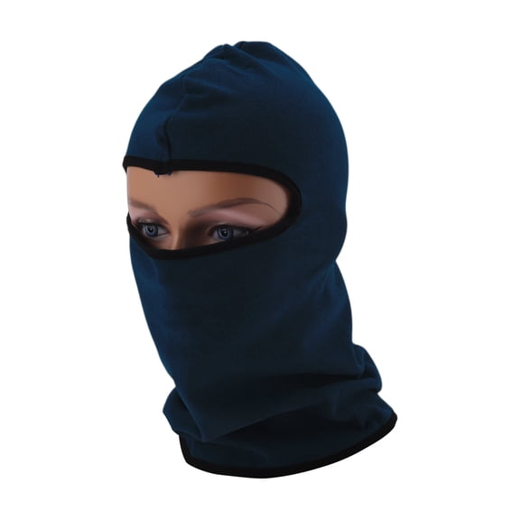 Unique Bargains All Inclusive Face Mask Polyester No Network Face Cover Keep Warm Navy 1 Pcs