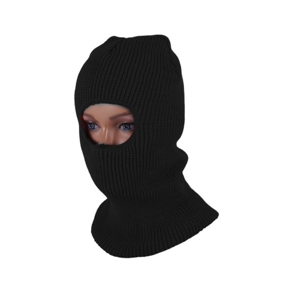 Unique Bargains All Inclusive UV Face Shield Acrylic Single Hole Multipurpose Neck Gaiter Mask Keep Warm Windproof Black 1 Pcs