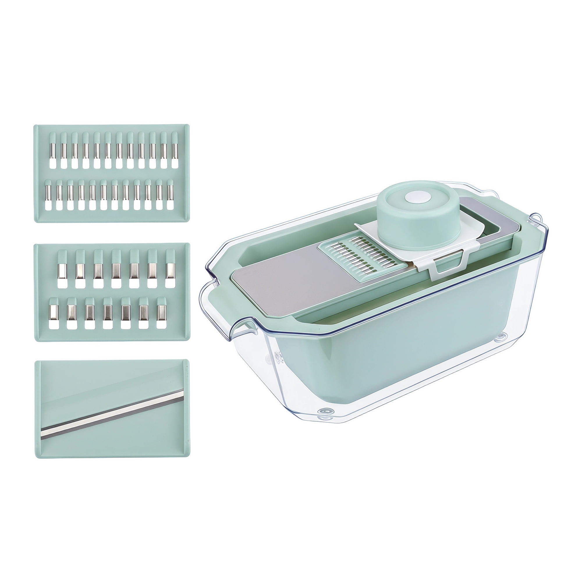 Unique Bargains All-in-One Kitchen Slicer and Chopper for Cooking 3 in 1(E) 13.4x8.1in