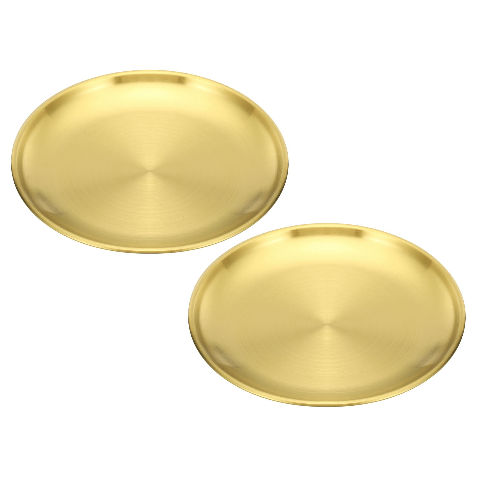 Unique Bargains Alloy Ash Catcher Fireproof Cone Pad Tray for Yoga Spa Room Use "5.5" Gold