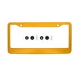 thumbnail image 1 of Unique Bargains Aluminium Alloy License Plate Holder Durable Mirror Polished License Plate Holder Gold Tone, 1 of 6
