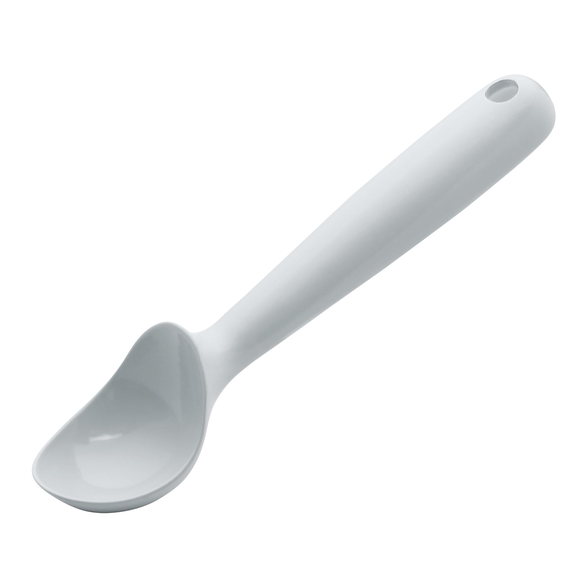 Unique Bargains Aluminum Alloy Hangable Ice Cream Scoop Grey-1Pcs 7.5*1.9inch