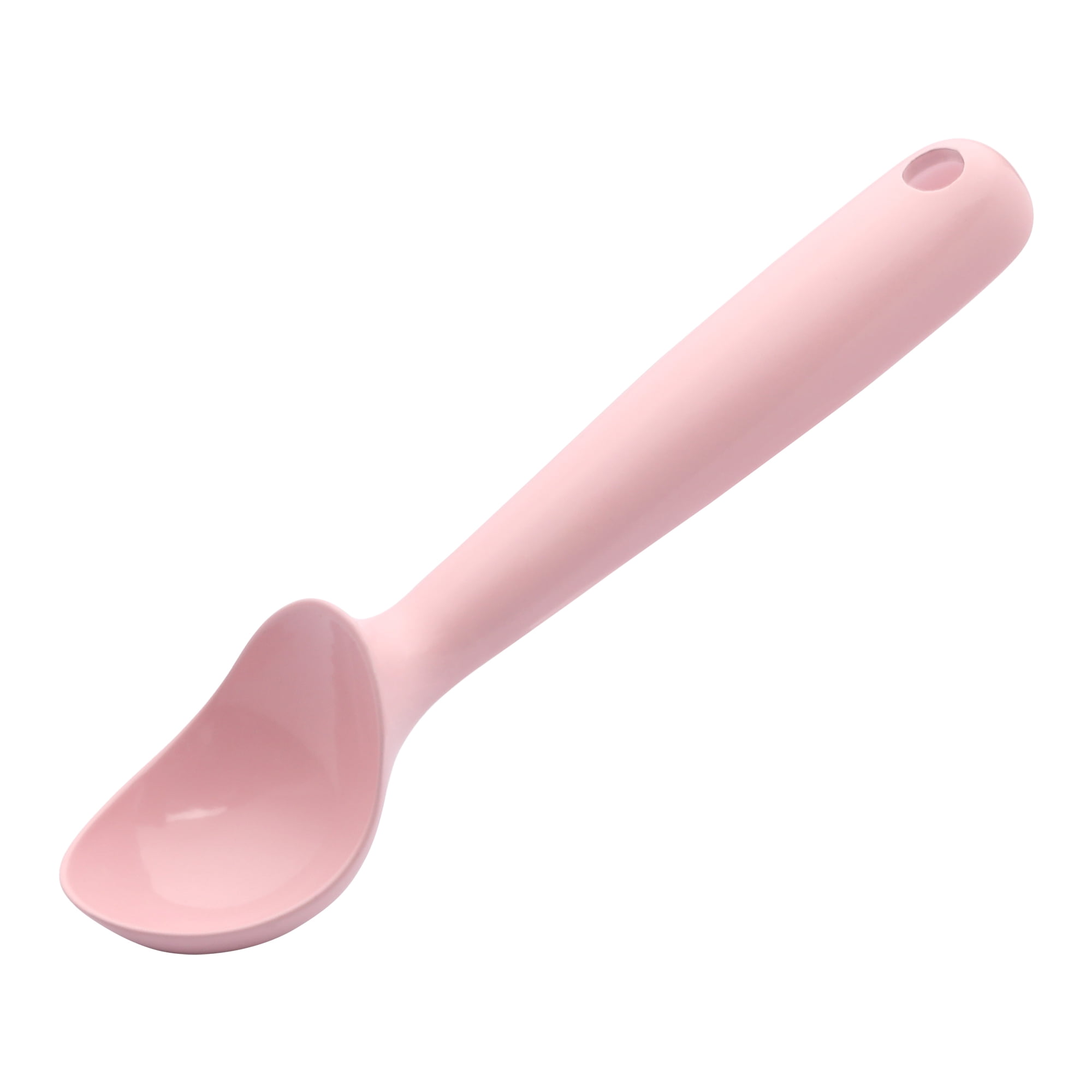 Unique Bargains Aluminum Alloy Hangable Ice Cream Scoop Pink-1Pcs 7.5*1.9inch