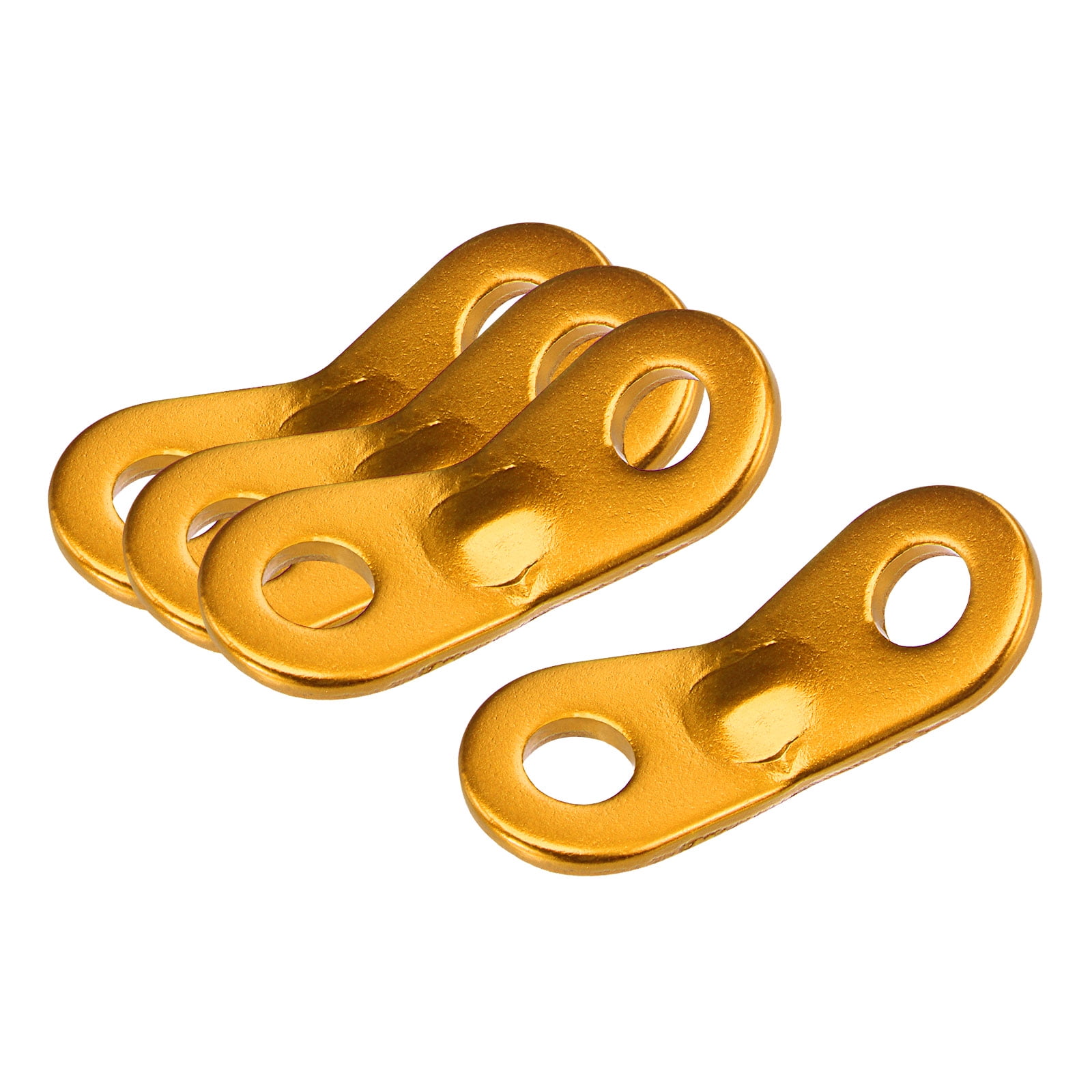 Unique Bargains Aluminum Camping Tent Cord Adjuster Fasteners Rope Tensioner Gold