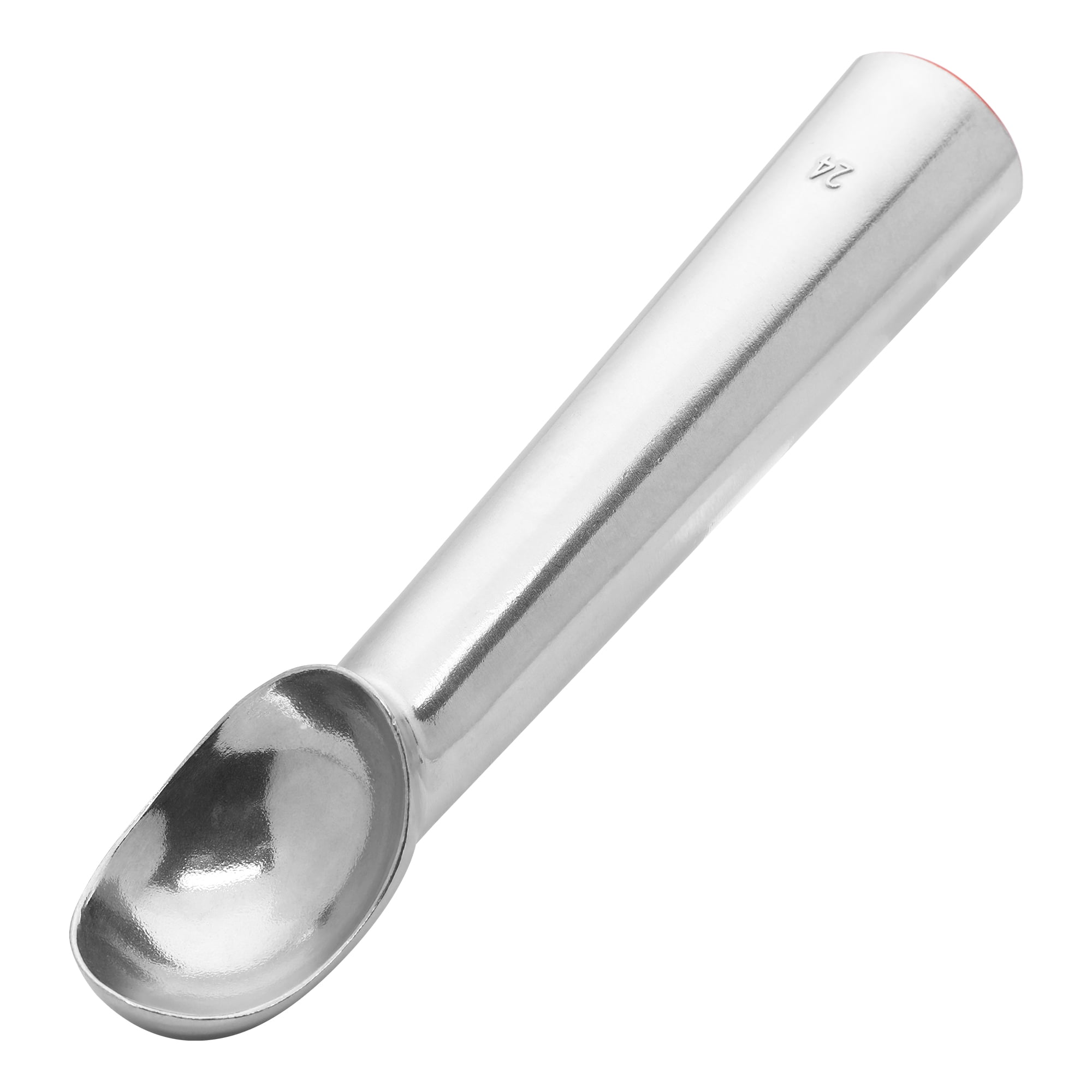 Unique Bargains Aluminum Ergonomic Handle Ice Cream Scoop Silver 6.9*1.4inch