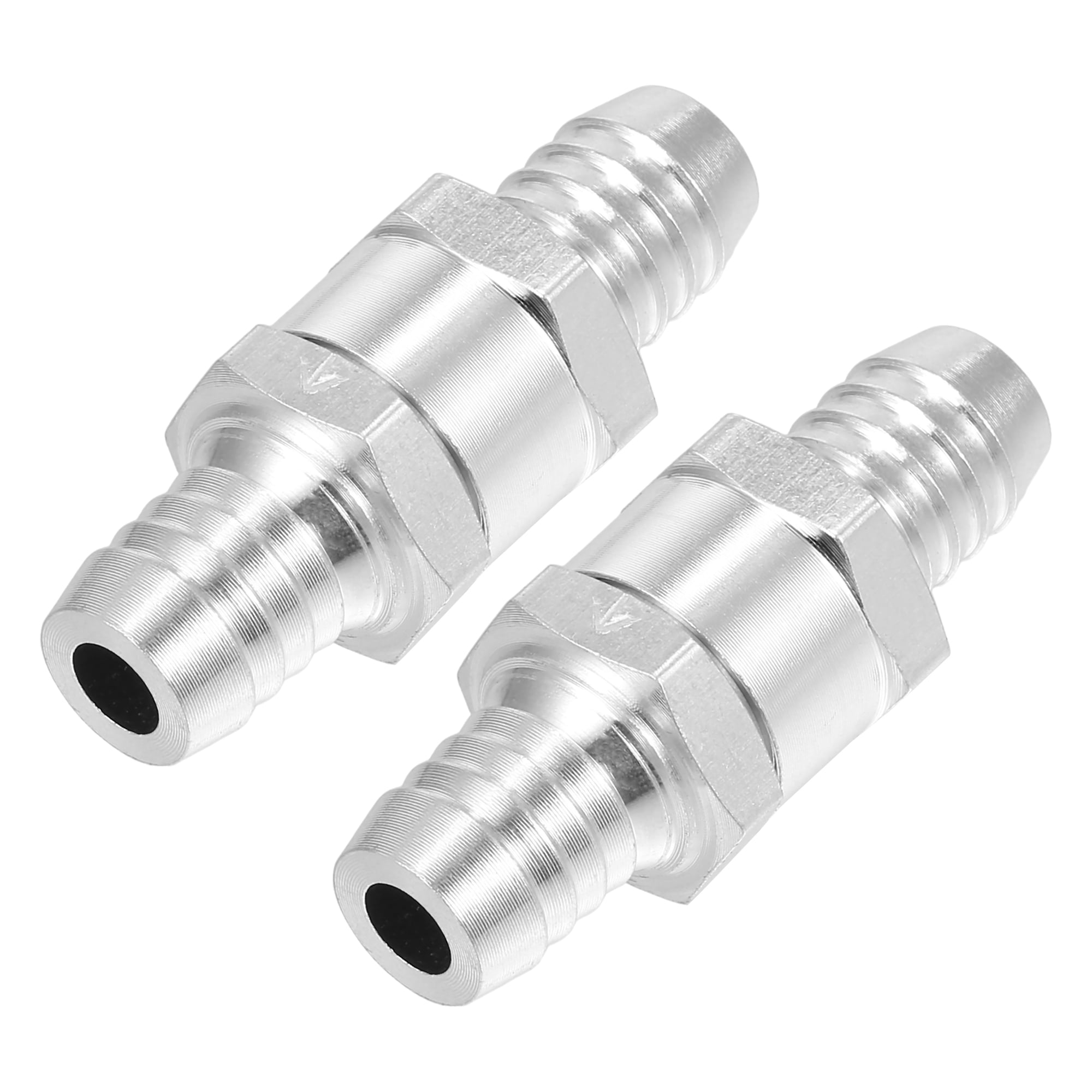 Unique Bargains Aluminum Fuel Line Check Valve for Petrol and Diesel Systems OD 0.63"