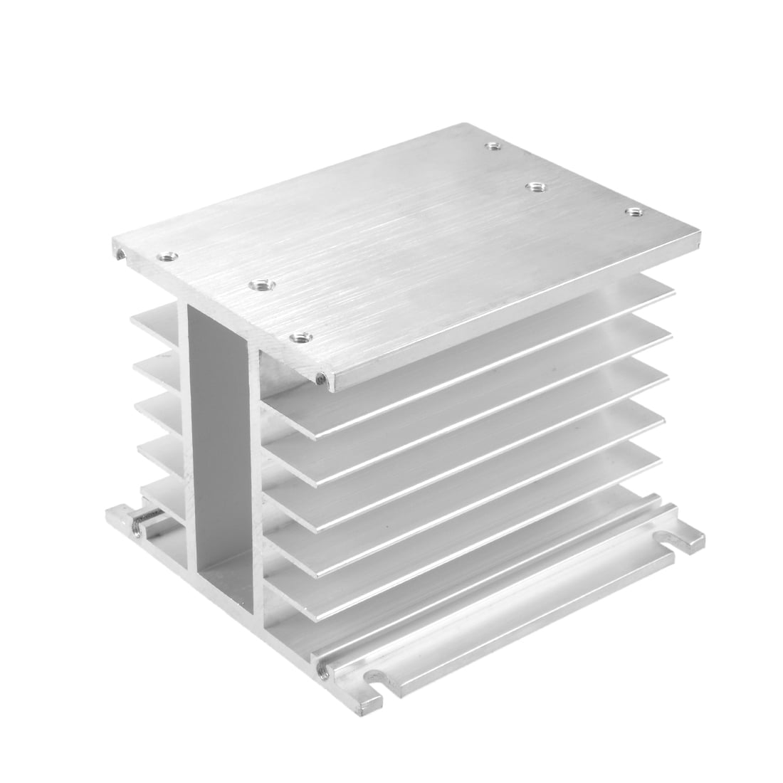 Unique Bargains Aluminum Heat Sink SSR Dissipation for Three Phase Solid State Relay