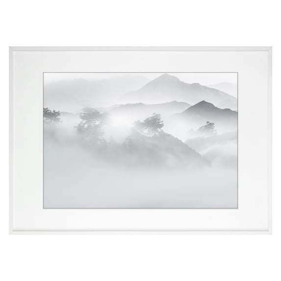 Unique Bargains Aluminum Picture Frame for Photo Tabletop Display 15x21 White
