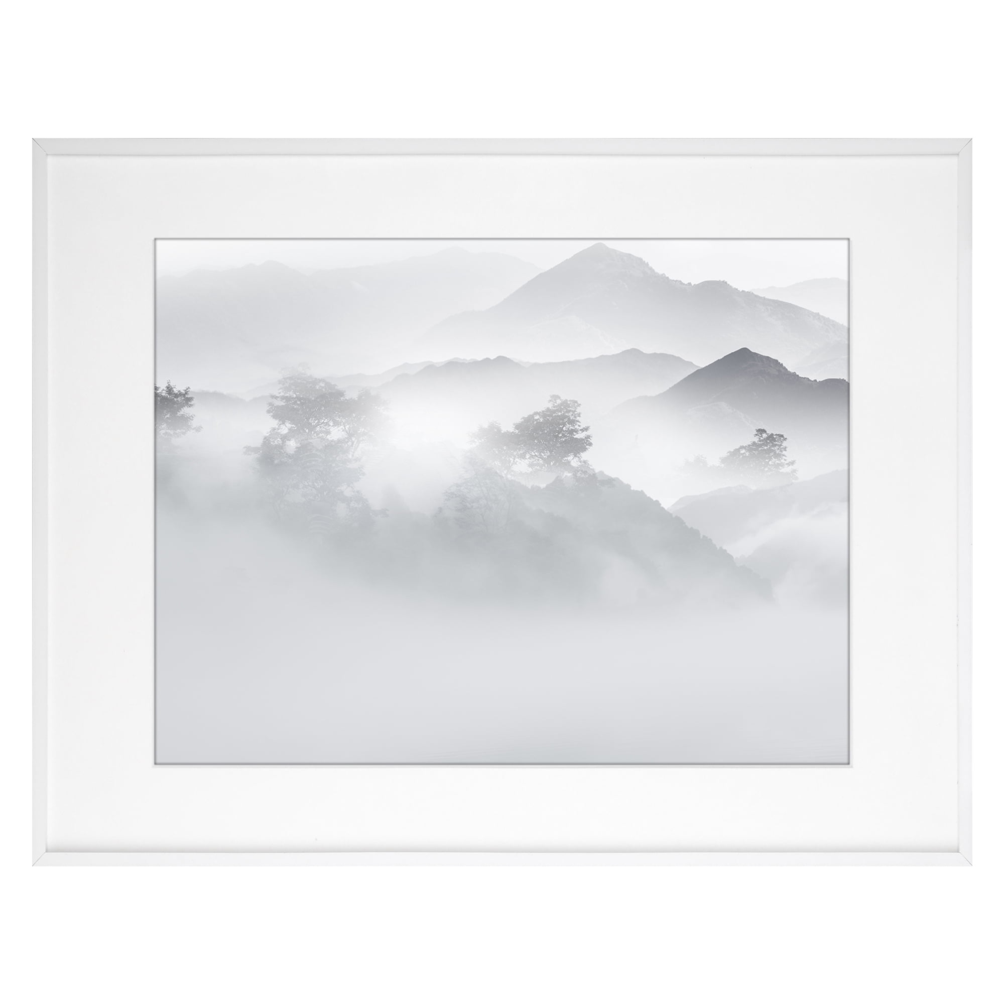 Unique Bargains Aluminum Picture Frame for Photo Tabletop Display 8.5X11 White