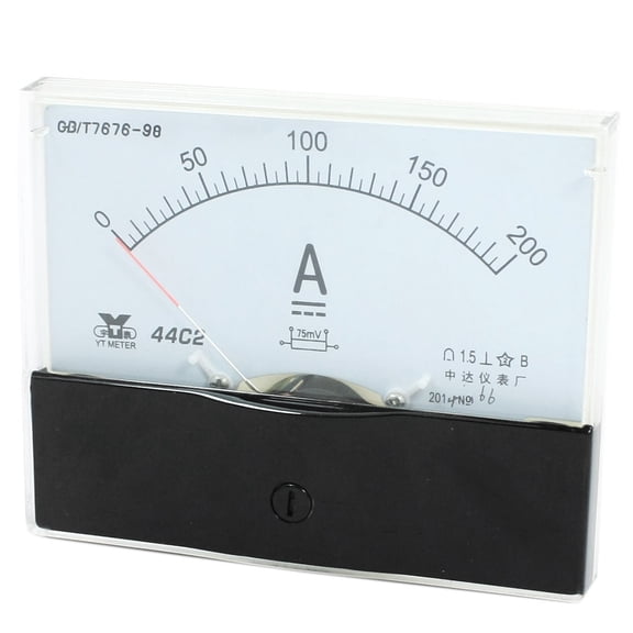 Unique Bargains Analog Panel Ammeter Gauge DC 0 - 200A Measuring Range 1.5 Accuracy 44C2