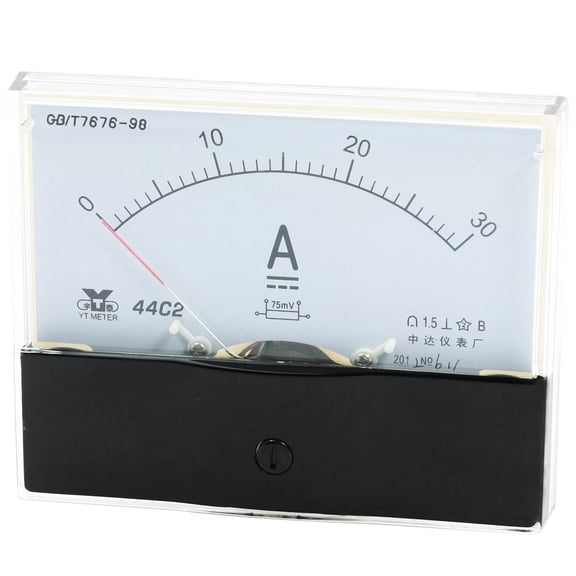 Unique Bargains Analog Panel Ammeter Gauge DC 0 - 30A Measuring Range 1.5 Accuracy 44C2