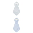 thumbnail image 1 of Unique Bargains Animal Hanging Soft Absorbent Hand Towel Blue Penguins/Green Lamb 15" x 8", 1 of 5