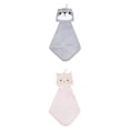 thumbnail image 1 of Unique Bargains Animal Hanging Soft Absorbent Hand Towel Pink Rabbit/Grey Shiba 15" x 8", 1 of 5