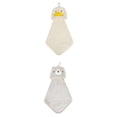 thumbnail image 1 of Unique Bargains Animal Hanging Soft Absorbent Hand Towel Yellow Duck/Brown Bear 15" x 8", 1 of 5