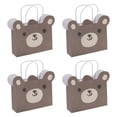 thumbnail image 1 of Unique Bargains Animal Pattern Gift Bags 4 Pcs for All Occasions Brown, 1 of 5