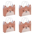 thumbnail image 1 of Unique Bargains Animal Pattern Gift Bags 4 Pcs for All Occasions Orange, 1 of 5