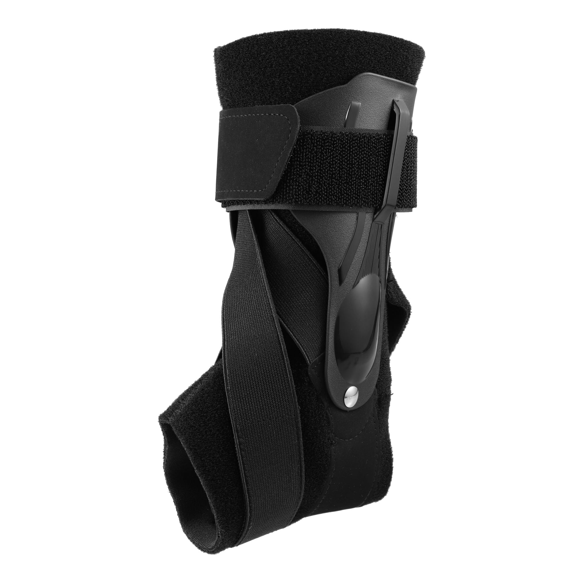 Unique Bargains Ankle Support Brace Elastic Compression Sleeve Sport Relieve Pain Foot Stabilizer Black XL Size