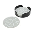 thumbnail image 1 of Unique Bargains Anti-Slip Drink Coaster Set Beige Gray, 1 of 5