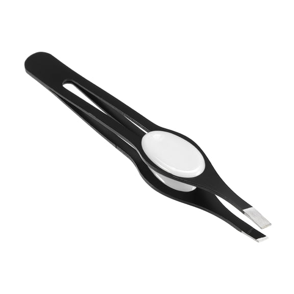 Unique Bargains Anti Slip Eyebrow Clip White Eyebrow Clip for Women Eyebrow Combing 3.78"x0.63"