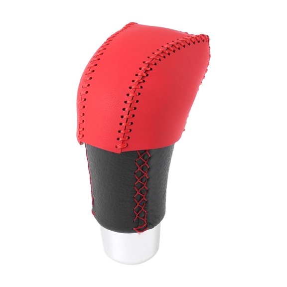 Unique Bargains Anti-Slip Gear Shift Knob Cover Car Stick Shifting Handle Protector for Lexus RX350 2023-2024 Red Faux Leather